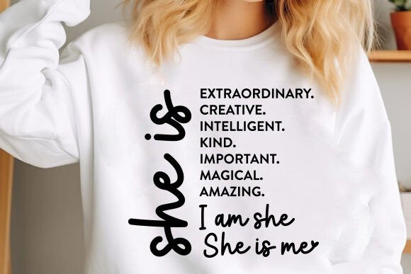 Download Woman Affirmation SVG, She is Me Svg Png - She is me svg Collection