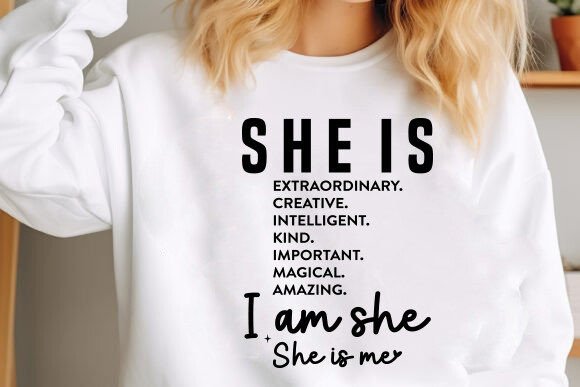 Download Woman Affirmation SVG, She is Me Svg Png - She is me svg Collection