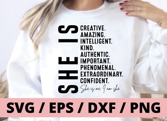 Download She is Me SVG, Women Affirmation Svg Png - She is me svg Collection