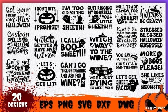 Download Adult Halloween Quotes Svg Bundle - Halloween quotes Collection